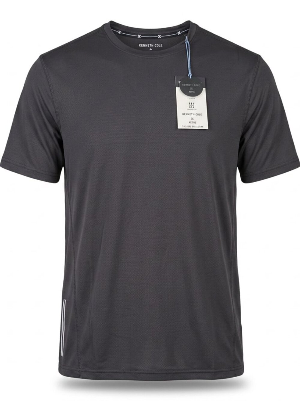 Kenneth Cole Active Men's Mesh Performance T-Shirt 4-Way Stretch Black XL
